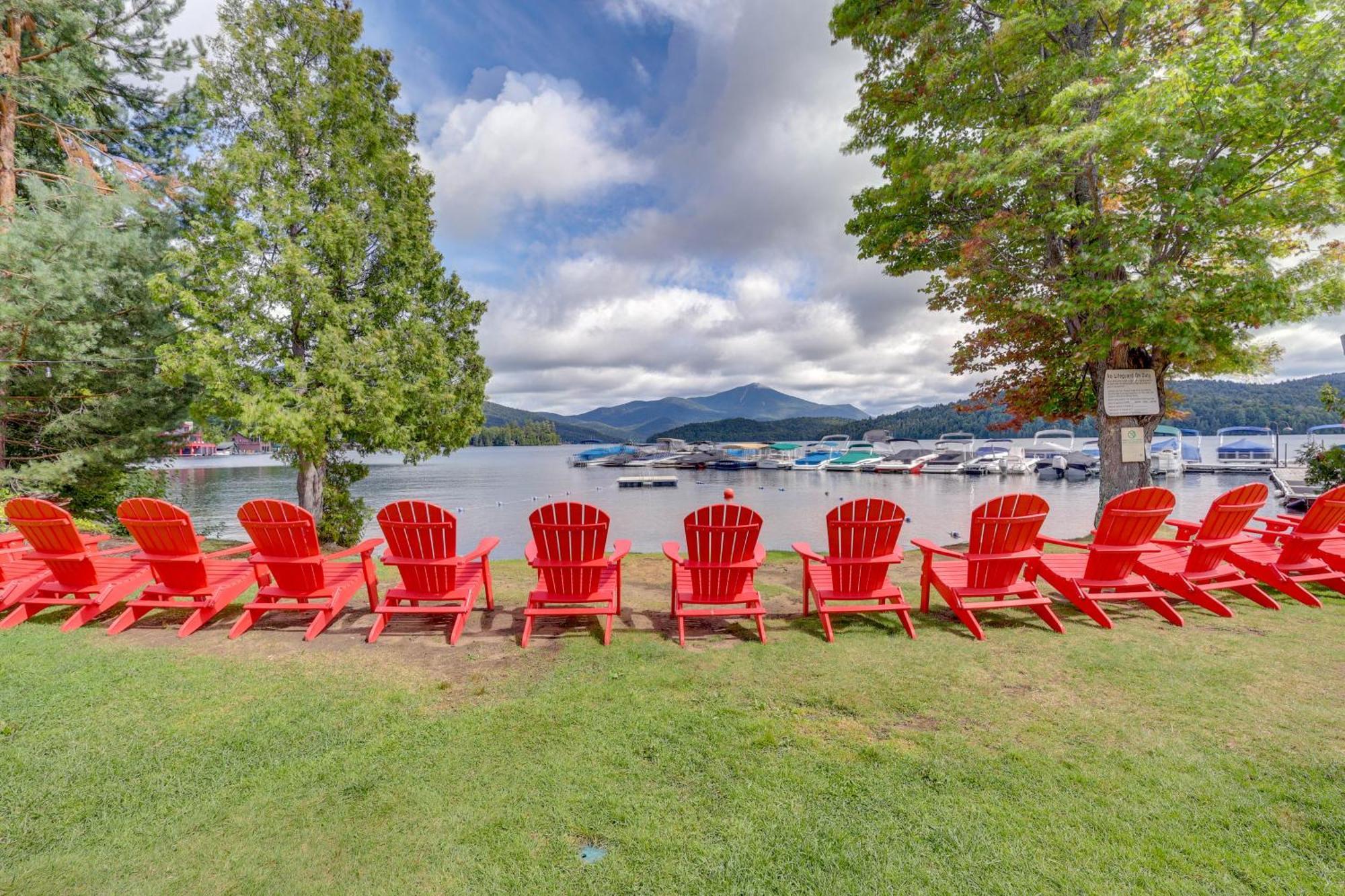 Lake Placid Condo With Patio - Walk To Beach! Εξωτερικό φωτογραφία